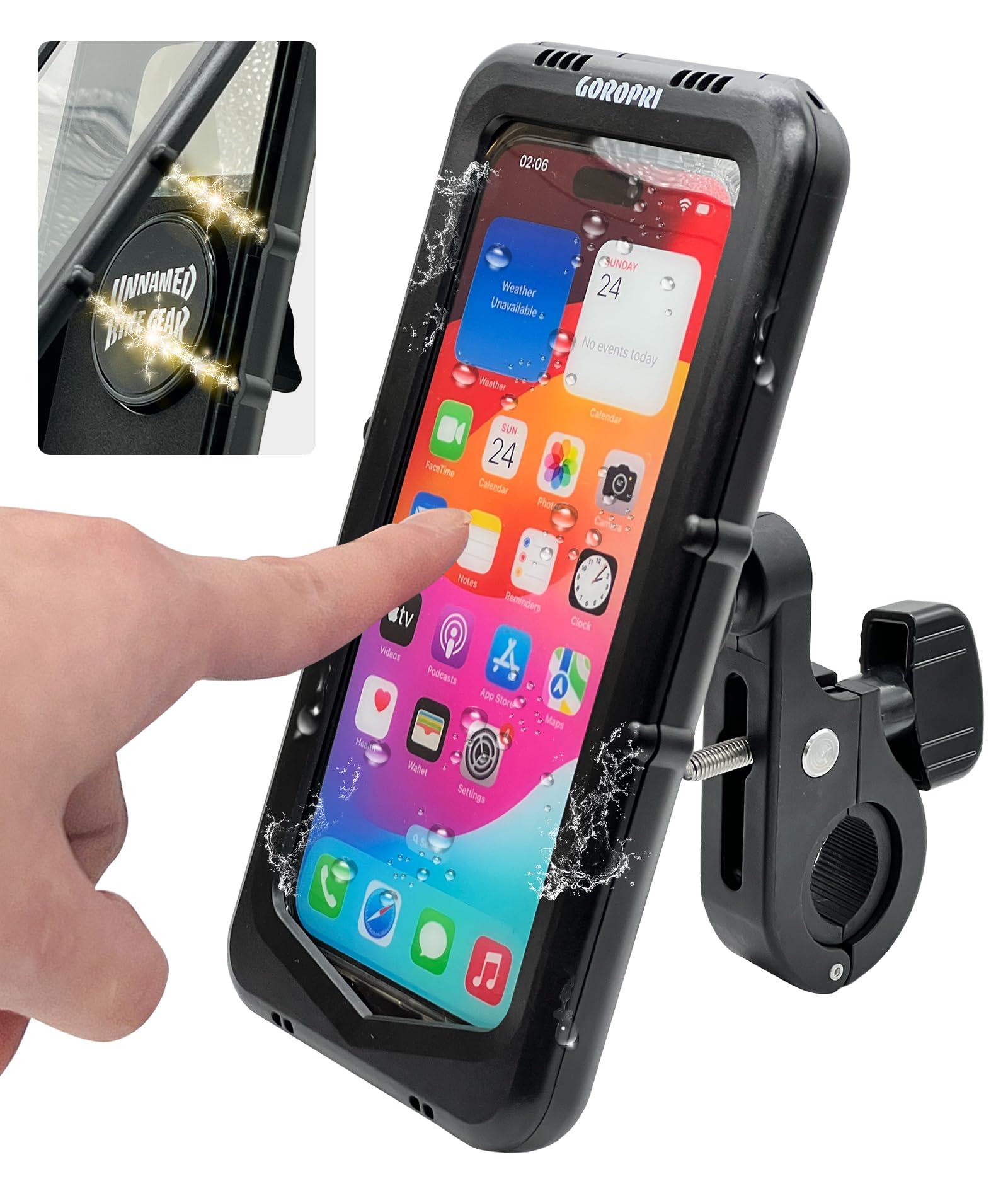 Amazon.co.jp: GOROPRI 自転車 スマホホルダー 防水 バイク 自転車用